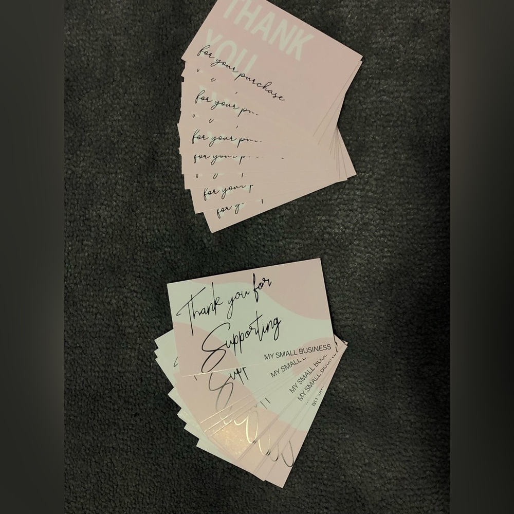 Pink Thank You Cards
